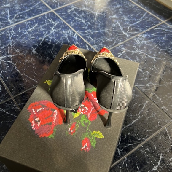 Dolce &Gabbana Lori leather embellished mesh pump - Picture 9 of 12